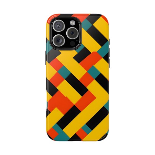 Geometric Tough Phone Case - Stylish Protection for iPhone/Samsung - Picture 3 of 44