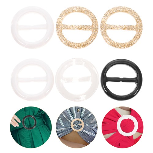 6 Pcs Vêtements Boucle dAngle pour Tshirt officiel Clip Rond T-shirt Clips