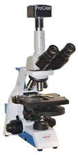 High Power Turret Phase Contrast Microscope w LED, Infinity Optics & 5 MP Camera