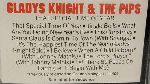 Gladys Knight & The Pips That Special Time Of Year 1992 Vintage Cassette... - Imagen 2 de 2