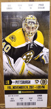 Boston Bruins vs. Penguins 11-24-2017 Used Ticket Stub ~ Matt Grzelcyk 1st Goal!