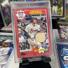 2022 Topps Series 2 FREDDIE FREEMAN 1987 All Star Bat Relic RED #’d 12/25