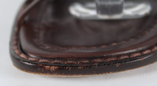 Sandalias planas MANOLO BLAHNIK 35,5 de cuero marrón chocolate con tiras - Imagen 4 de 11