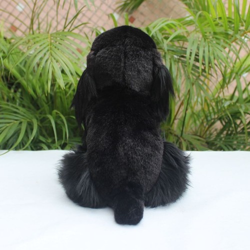 cute plush Cocker spaniel toy black Snipe hunting dog doll kids' gift about27cm - Picture 2 of 6