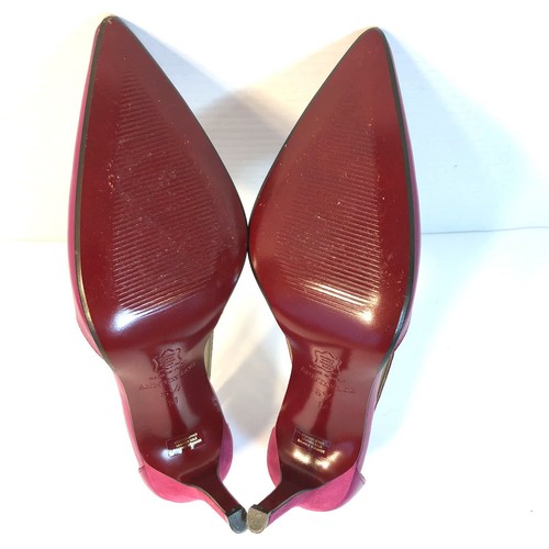 TALBOTS Magenta Pink Pointy Toe Stilettos Heels Pumps Shoes - EUC 6.5 - Picture 10 of 15