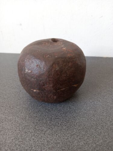 ANCIEN BOULET DE CANON TRANSFORMÉ EN OUTIL ? 9 CM X 7 CM 4 Kilos Environ - Bild 6 von 12