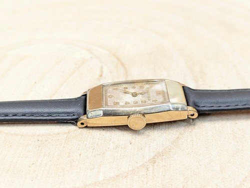 Mens vintage art deco westfield 7j 6as gf gold filled wrist watch mechanical - Imagen 6 de 12