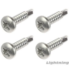 Self Drill Tek Screws Phillips Pan head Stainless Steel #6 X 1/2" Qty 2500