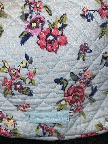 VERA BRADLEY-Water Bouquet-Blue Floral Carson Mini Hobo Crssbody Purse - Picture 2 of 14