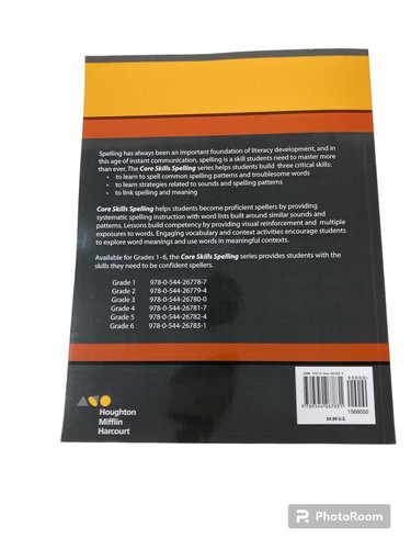 Core Skills Spelling Grade 6, Paperback by Houghton Mifflin Harcourt Homeschool - Foto 2 di 6