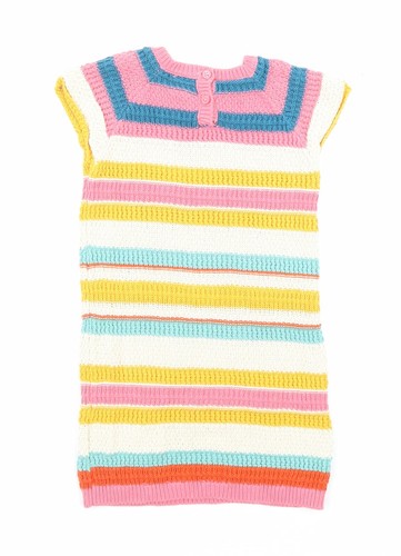 NEXT GirlsStriped Cotton Blend A-Line Size 2-3 Years - Picture 2 of 10