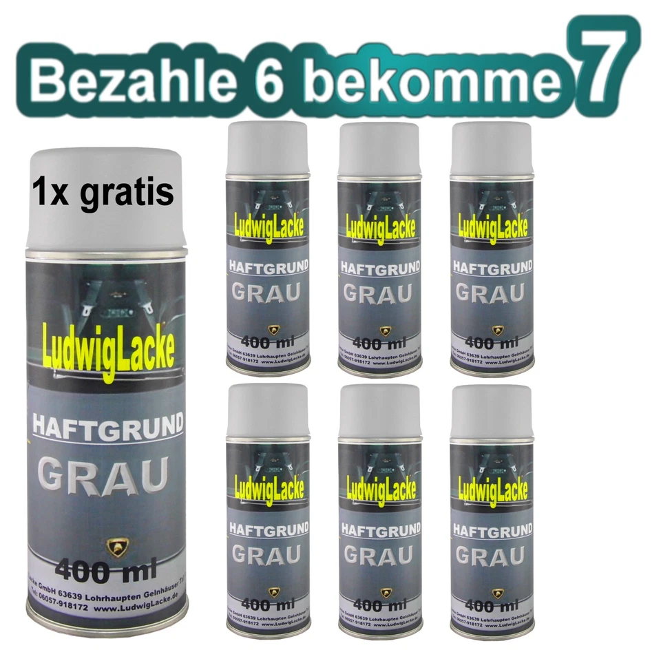 3 in 1 Haftgrund Grau 2 x 400ml Rostschutz Füller Filler - Bild 2 von 4