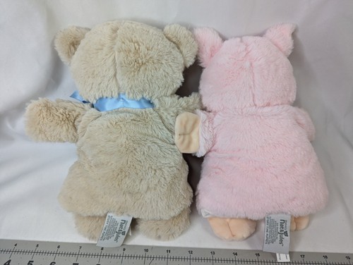 Nat Jules Hand Puppet Plush Bear Pig Lot Stuffed Animal Toy - Picture 4 of 8