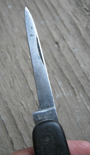 BERTRAM SOLINGEN CAN OPENER CORKSCREW KNIFE, BLACK, RARE, VINTAGE/ANTIQUE - Picture 9 of 20