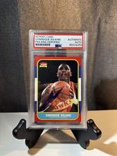 1986 Dominique Wilkins HOF Signed AUTO PSA/DNA Authentic Fleer Reprint RC