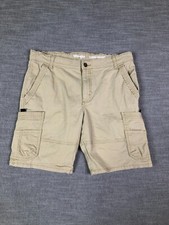 Wrangler Cargo Shorts Boys 16 Husky Beige Classic Straight Adjustable Waist