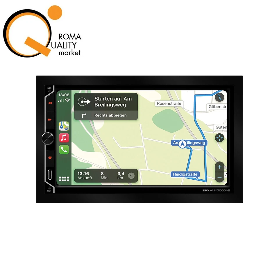 ESX VMX 700 DAB Monitor 2DIN Autoradio Android Apple WiFi DAB+ Antenna VMX700DAB - Immagine 2 di 4