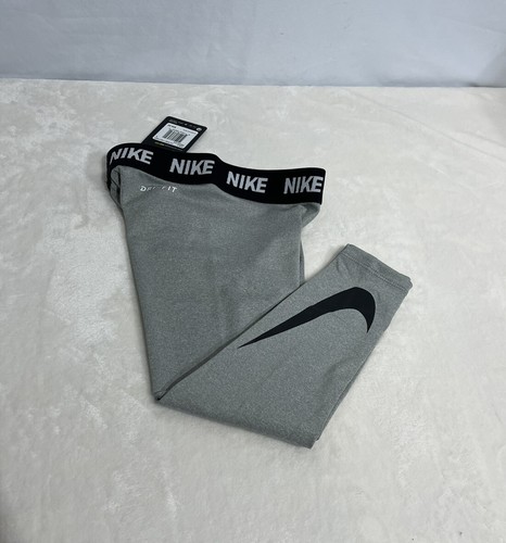 Girl’s Nike Dri-Fit Capri Leggings Color Dk Grey Heather Size 5 / S NWT MSRP $30 - Picture 7 of 10