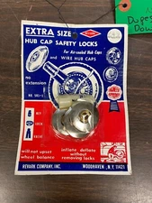 RETRO VINTAGE 1950'S 1960'S WHEEL RIM HUBCAP SAFETY LOCKS NOS RATROD LOW RIDER