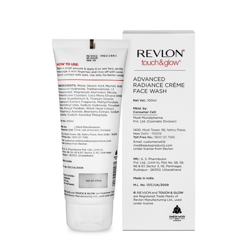 Revlon Touch & Glow Advanced Radiance Gel Face Wash 100ml, - Picture 3 of 5