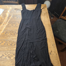Reformation Graciella Black Midi Dress Size 0