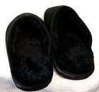 Robert David men's black suede slip on faux fur lined shoes size 9 — photo 2