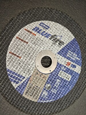 (QTY 5) Norton 66252843258 BlueFire ZA 20'' x 5/32'' x 1'' Abrasive Cut-Off Wheel
