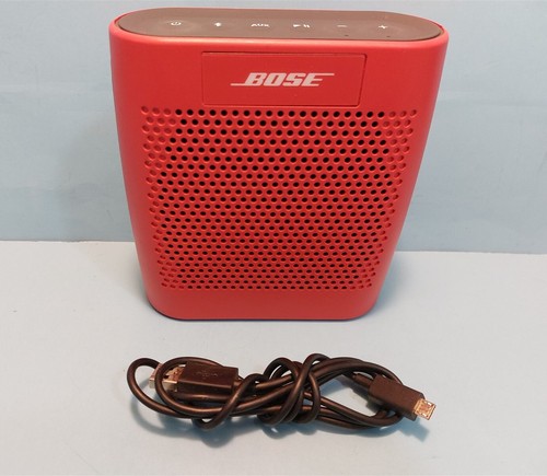 HAUT-PARLEUR BLUETOOTH PORTABLE SANS FIL COULEUR SOUNDLINK BOSE 415859 - ROUGE - TESTÉ
