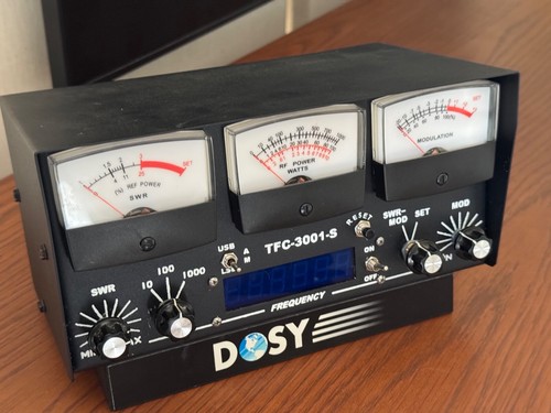 DOSY TFC-3001-S MULTI-FUNCTION SSB WATT-SWR-M0D-FREQ METER —BENCH TESTED