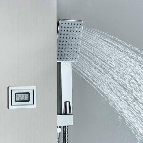 Edelstahl Duschpaneel Duschsäule Regendusche Massage Duscharmatur mit Handbrause - Bild 22 von 91