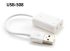 USB to 3.5mm Stereo Headset & Microphone 3D Virtual 5.1 Channel Sound Adapter