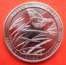 TALL GRASS PRAIRIE . 2020-D . B/UNC  "AMERICA THE BEAUTIFUL" QUARTER COIN