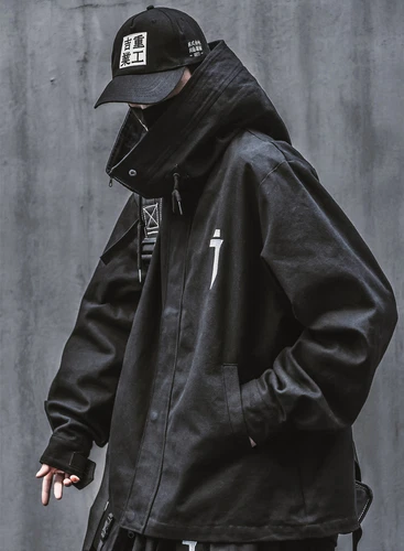 Niepce i-Tech Techwear Jacket Urban Streetwear Asian Hip Hop Funnel Hoodie video thumbnail