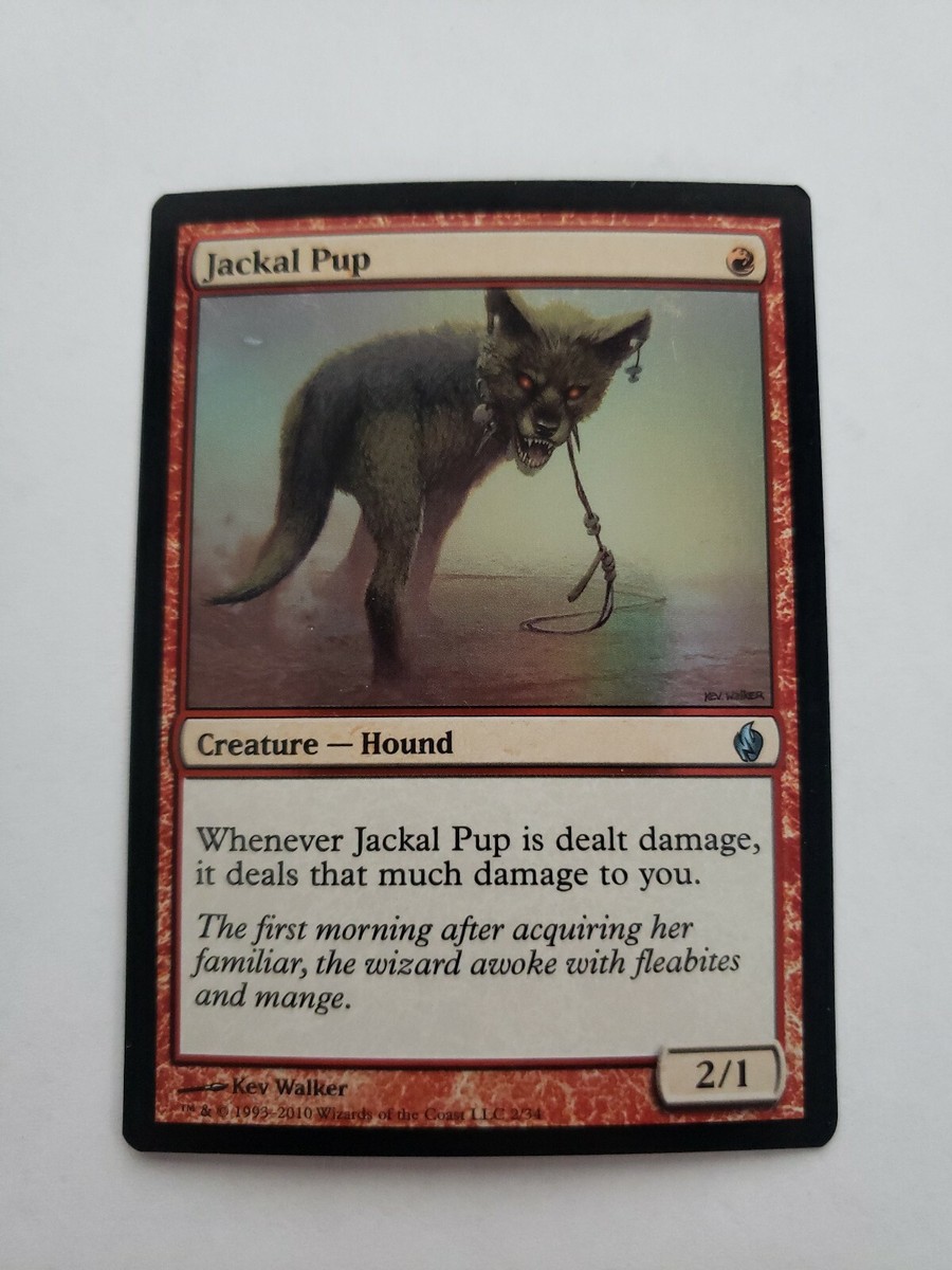Jackal Pup Fire and Lightning FOIL Near Mint NM MTG Magic the