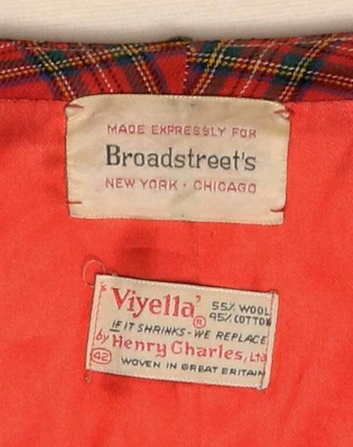 1950s Men's Vintage Vest Waistcoat Red Plaid Tartan Soft Viyella Wool 42 - Picture 7 of 7