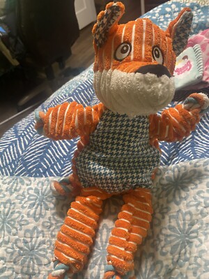 Kong Floppy Knots Fox Med/Lg Squeaky Rope Tug & Shake Dog Toy | eBay