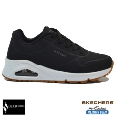 BOYS SKECHERS AIR MEMORY FOAM TRAINERS SCHOOL COMFORT WALKING RUNNING SHOES SIZE