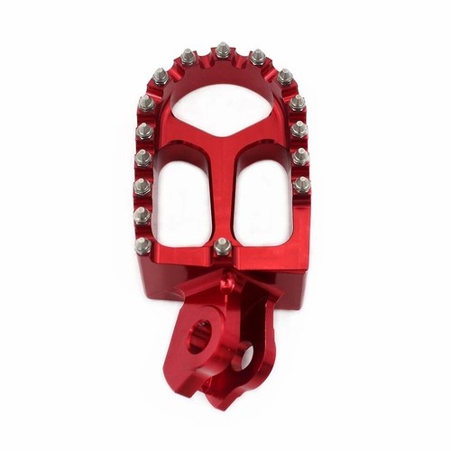 KKE Billet Footpegs Footrests Pedals Pad Fit Suzuki RMZ250 2010-2018 RMZ450 Red - Picture 9 of 12