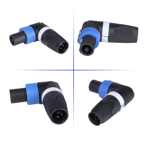 10pcs Right Angle Speakon Connector L Shape 4 Pole Audio Adapter Save Space Plug - Picture 8 of 10