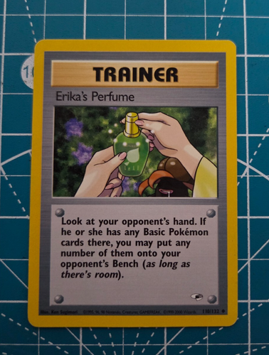 Trainer Erika's Perfume 110/132 Gym Heroes Unlimited WotC 2000 Pokemon NM