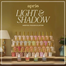 Apres Sheer Gel Couleur Light & Shadow Polish 15mL/0.5 fl oz FULL-LINE *Pick 1*