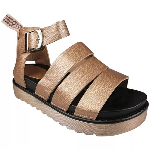 Sandalen Damen flache Form Schnalle Riemchen Plateau Sommer bequeme Damenschuhe Größen - Bild 100 von 102
