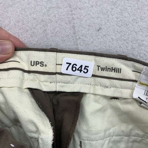 UPS Uniform Brown Pants Twin Hill Size 46x33 Regular Male Pant 30x30.5 - Picture 4 of 20