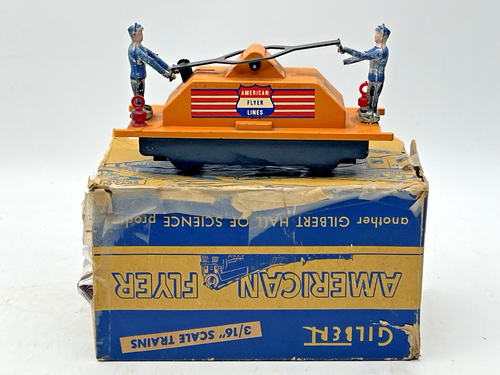 Gilbert American Flyer S Gauge 740 Handcar With Original Box - Runs - Picture 3 of 6