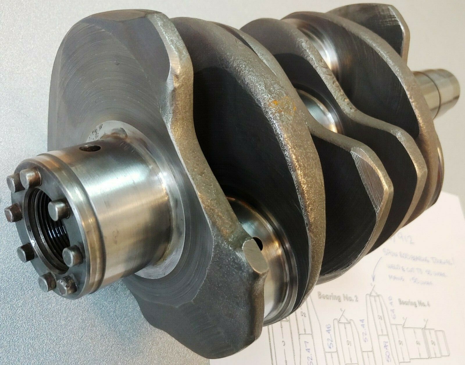 USED ORIGINAL GENUINE PORSCHE 356SC 912 COUNTERBALANCED CRANKSHAFT