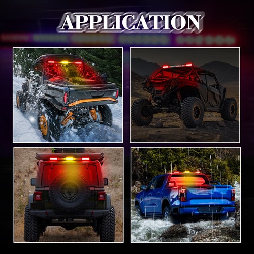 For Can-am Maverick x3 MAX 2017-2023 UTV Turn Signal Kit & RBYBR Chase Light Bar - Picture 23 of 24