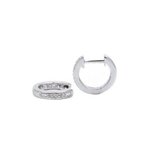 Children's First Diamond Huggie Sterling Silver