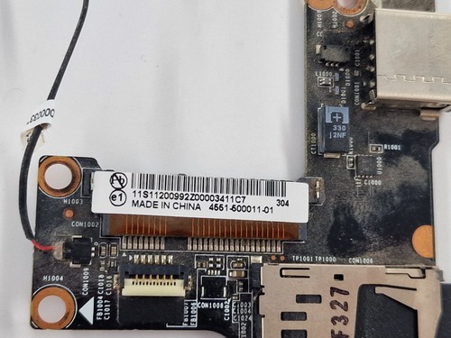 Carte mère Lenovo IdeaPad Yoga 13 USB I/O SD avec câble 11S11200992 - Afbeelding 2 van 7