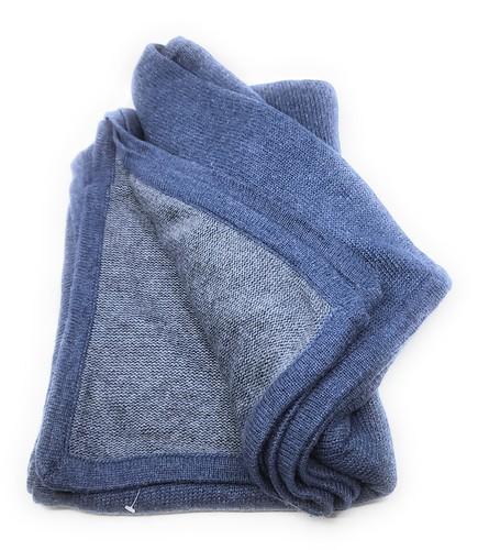 Cashmere Knit Soft Travel Wrap or Throw Blanket Handmade in Nepal 36" x 80" - Picture 11 of 25