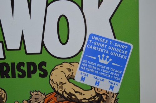 Camiseta Funko Pop Star Wars Ewok Crisps Caja de Cereales Talla Mediana Gris NUEVA - Imagen 3 de 3
